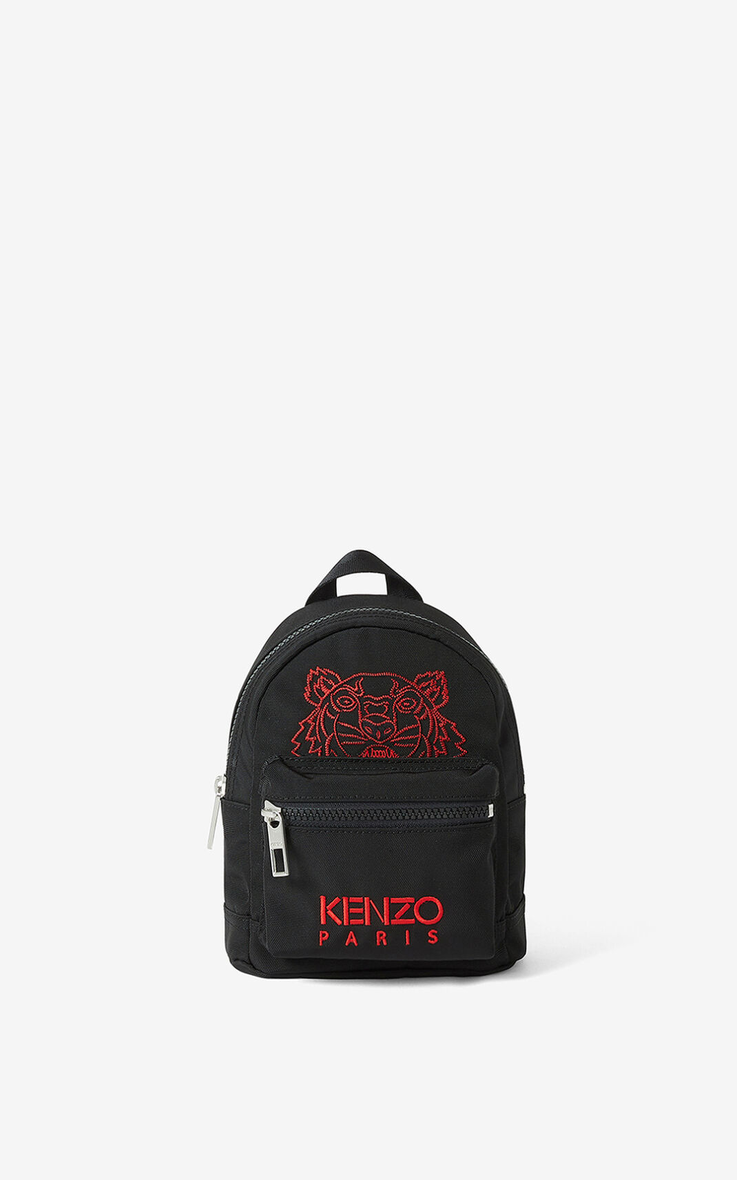 Kenzo Kampus Tiger Lona mini Mochila Hombre Negras | 5638027-GS